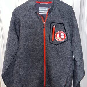 St Louis Cardinals Avalanche Outdoor Apparel Jacket Mens Medium Gray Heather M